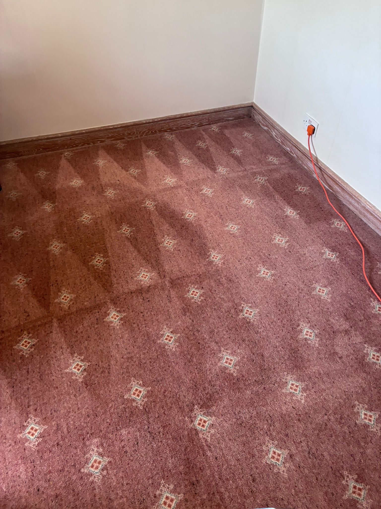 Room carpet cleaning